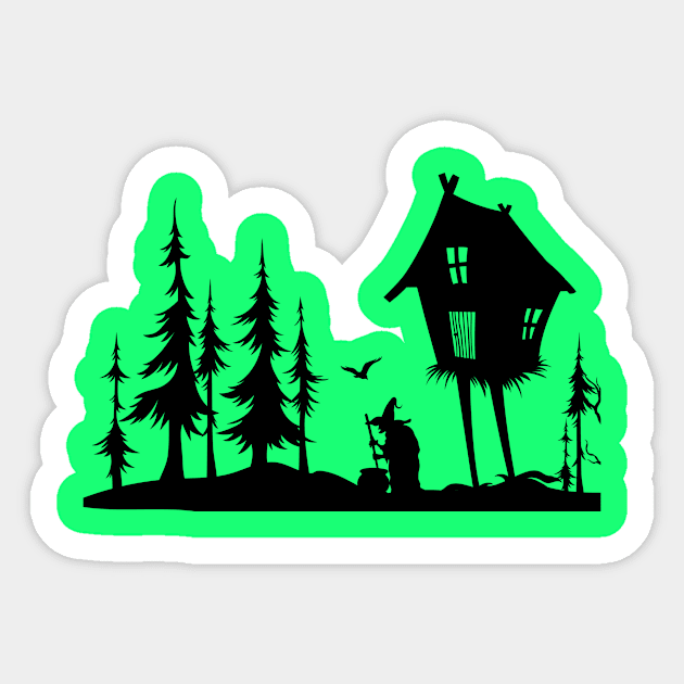 Spooky Witch Sticker by 404PNW